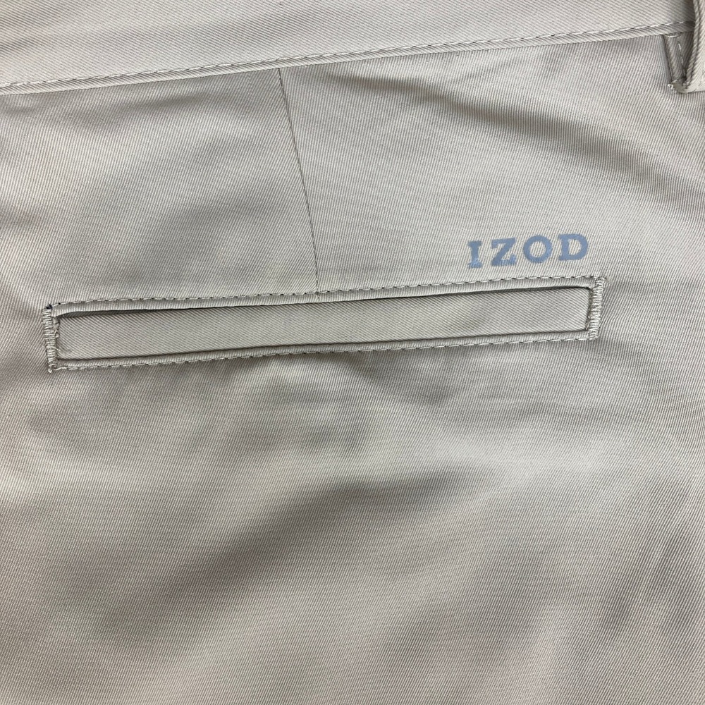 IZOD Golf Classic Mens 36 Beige Shorts Flat Front Casual Active - Picture 6 of 14
